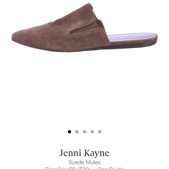 Jenni Kayne Suede Mule ~Espresso Brown 37 EU 7 EUC - Picture 4 of 9